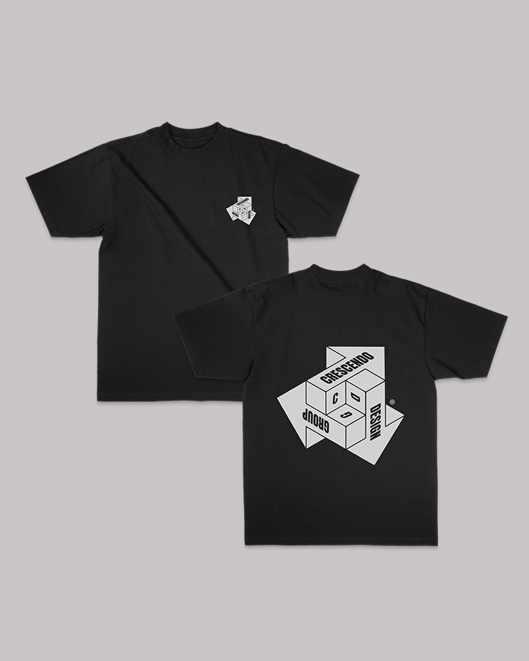 CDG CUBE BLACK TEE – Crescendo