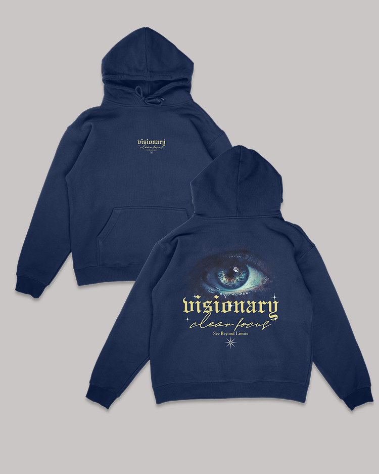 CLEAR FOCUS NAVY HOODIE – Crescendo
