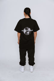 RISE BEYOND GLOBE BLACK TEE