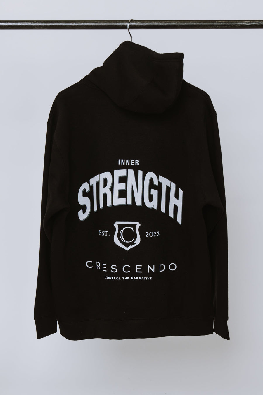 INNER STRENGTH BLACK HOODIE