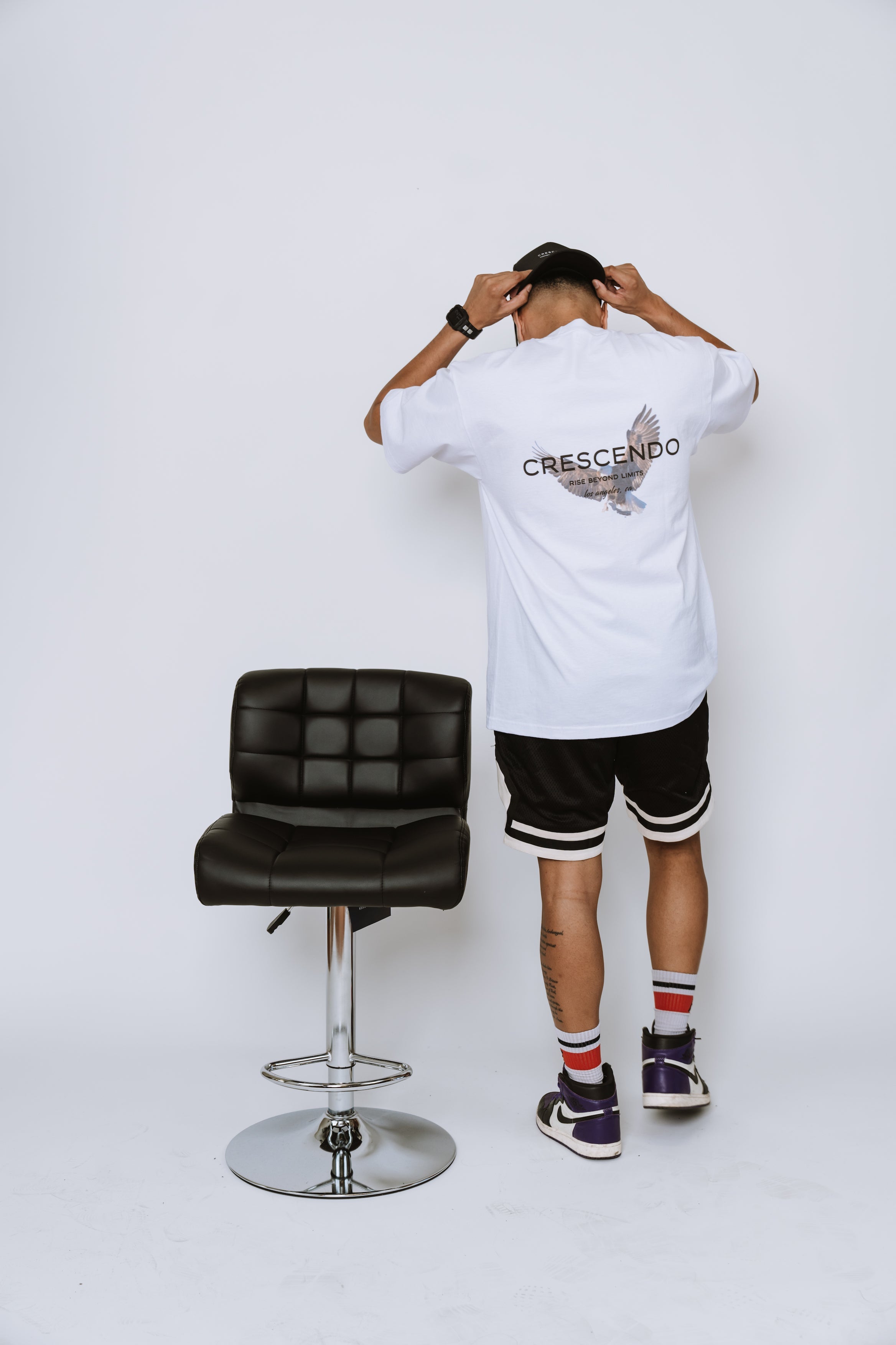 CRESCENDO RISE EAGLE WHITE TEE