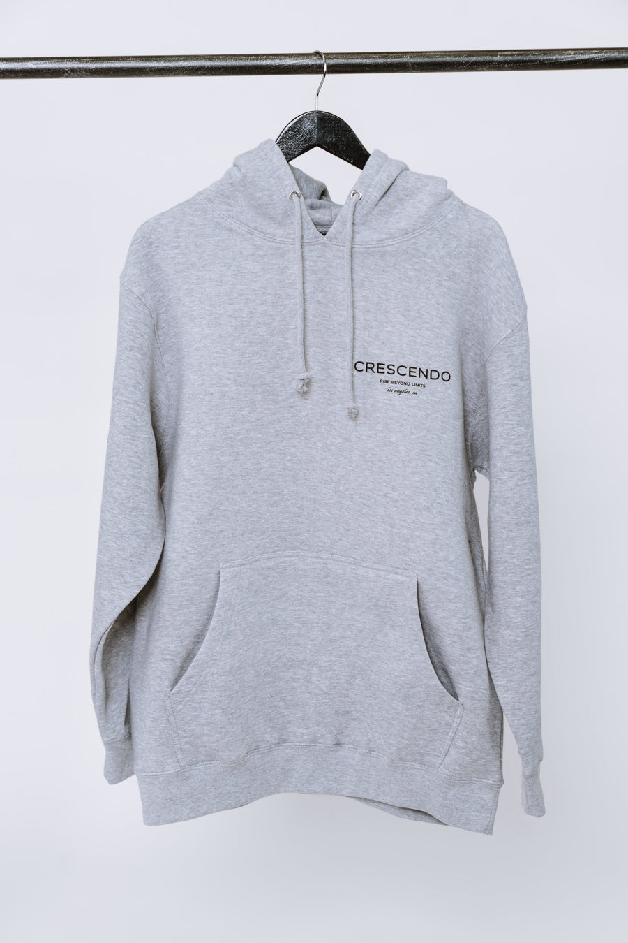 CRESCENDO RISE MINIMAL GRAY HOODIE