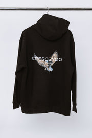 CRESCENDO RISE EAGLE BLACK HOODIE