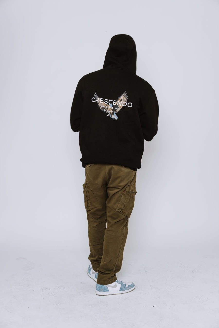 CRESCENDO RISE EAGLE BLACK HOODIE