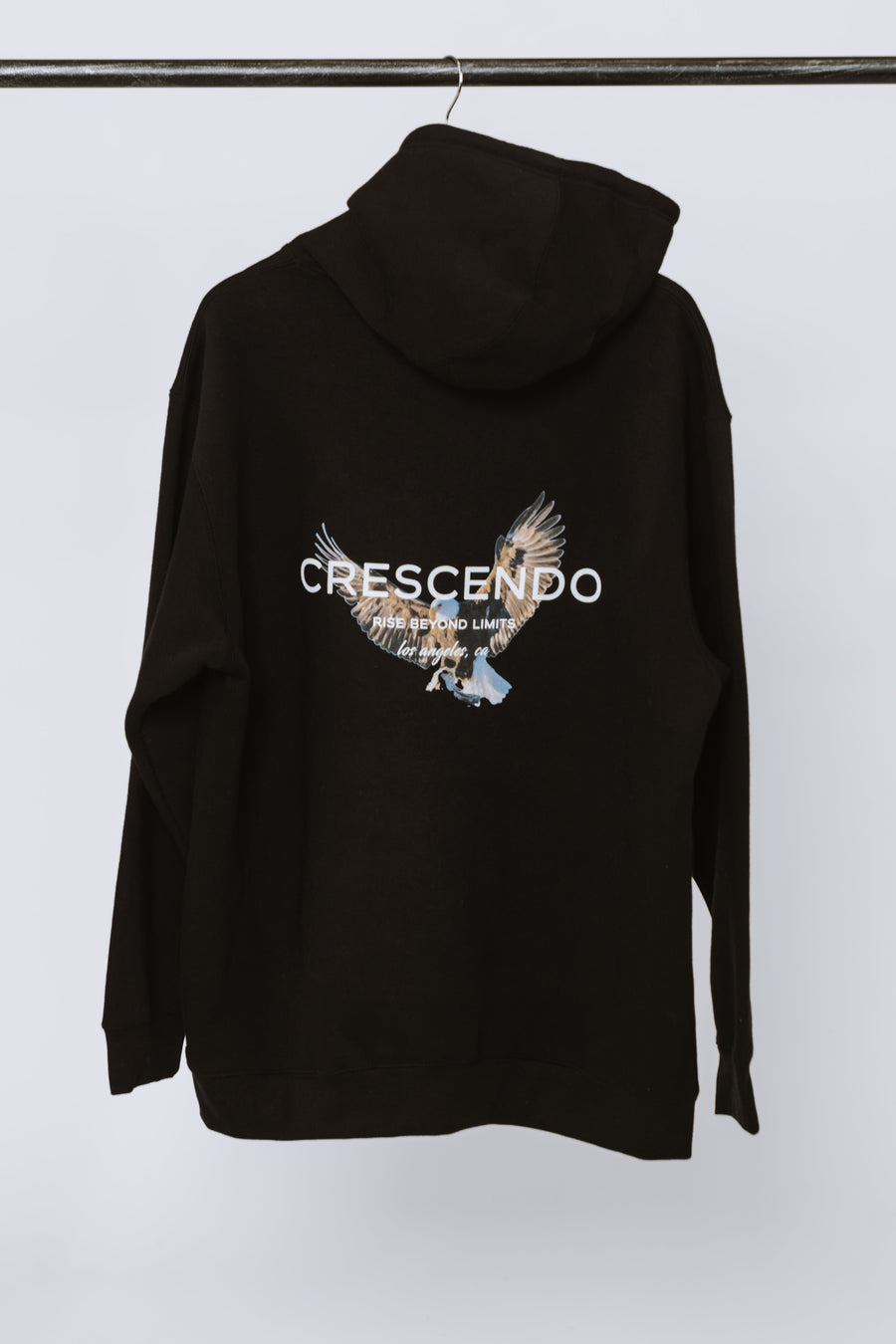 CRESCENDO RISE EAGLE GRAY HOODIE