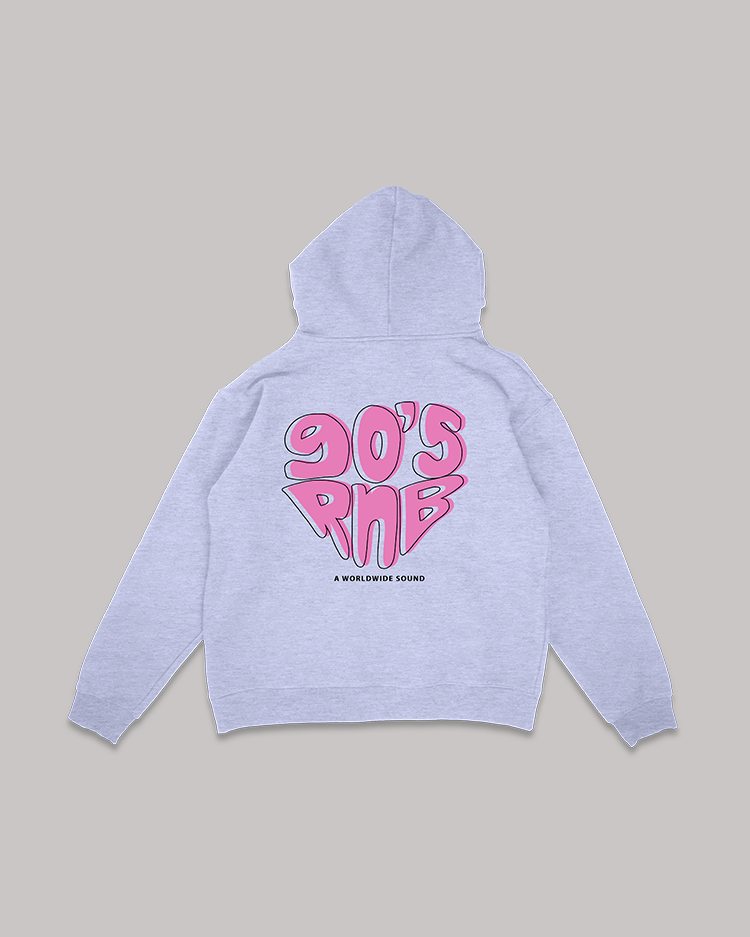 90s R&B GRAY HOODIE