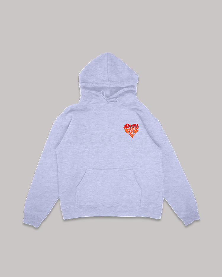 ALL YOU NEED IS R&B GRAY HOODIE