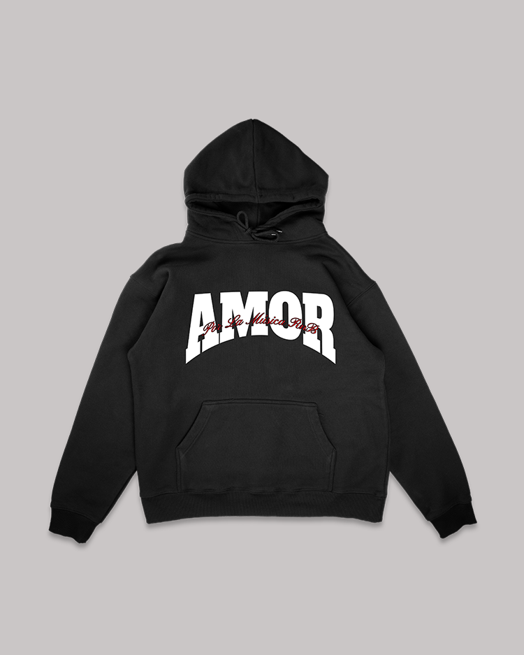 AMOR BLACK HOODIE