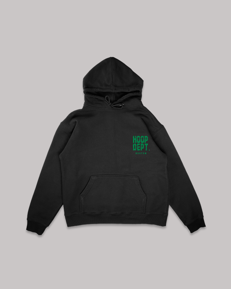 HOOPERS DEPT. BOSTON BLACK HOODIE