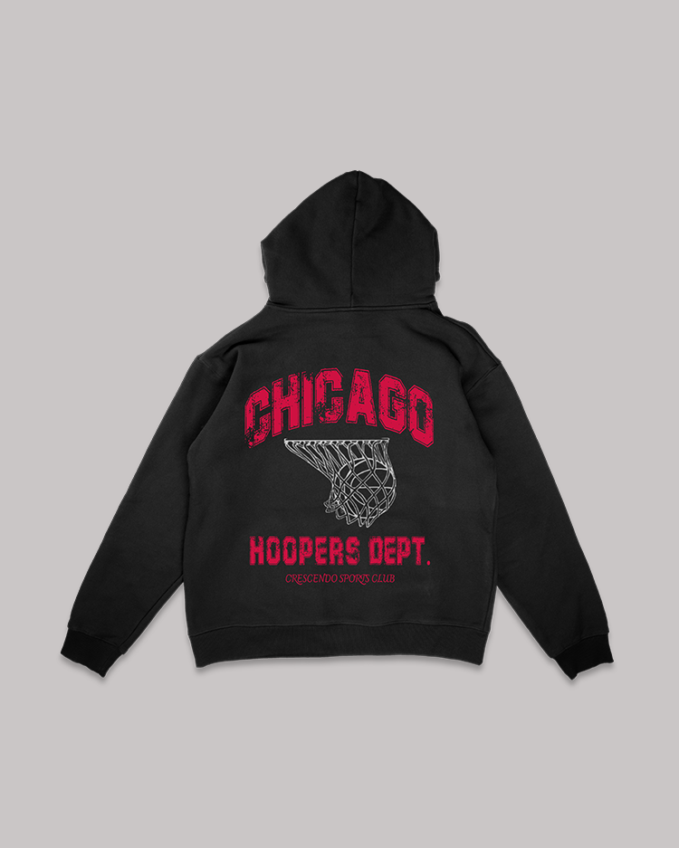 HOOPERS DEPT. CHICAGO BLACK HOODIE