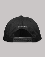 COLLEGIATE C BLACK SNAPBACK