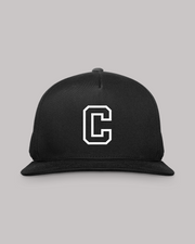 COLLEGIATE C BLACK SNAPBACK