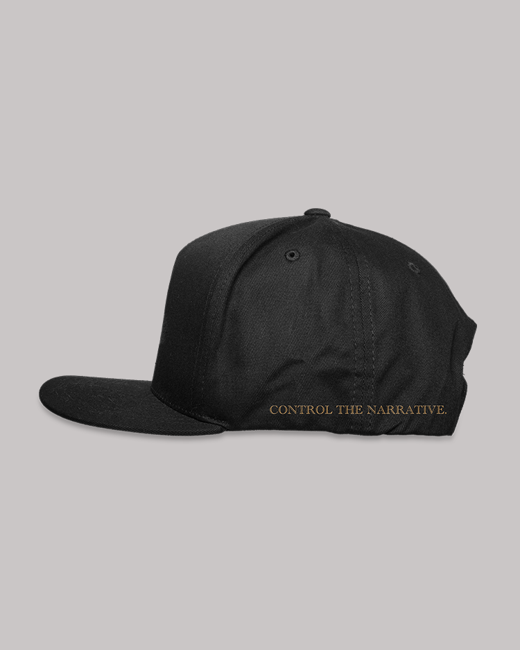 CONTROL THE NARRATIVE BLACK SNAPBACK