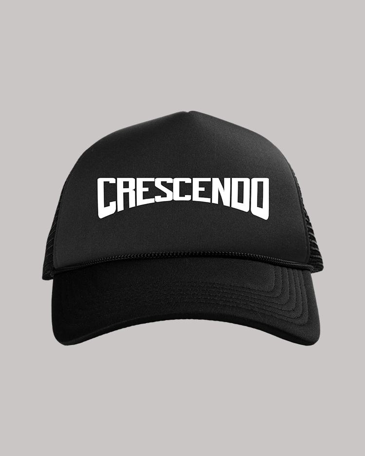 CRESCENDO ARCH BLACK TRUCKER