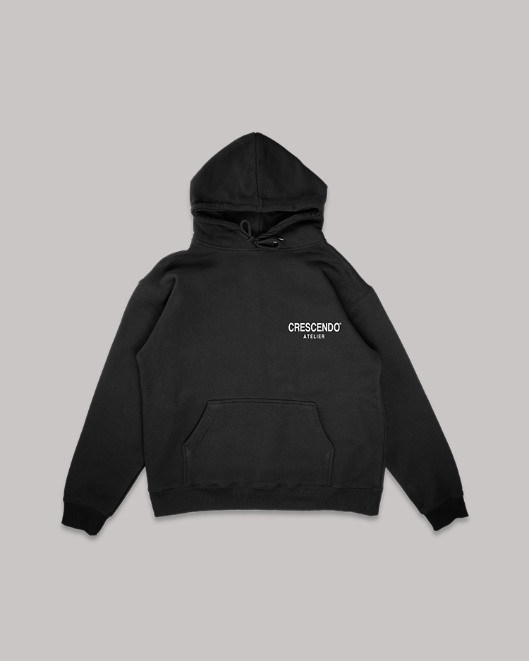 CRESCENDO ATELIER BLACK HOODIE