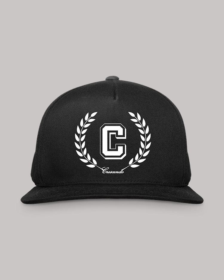 CRESCENDO CREST BLACK SNAPBACK