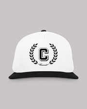 CRESCENDO CREST WHITE/BLACK SNAPBACK