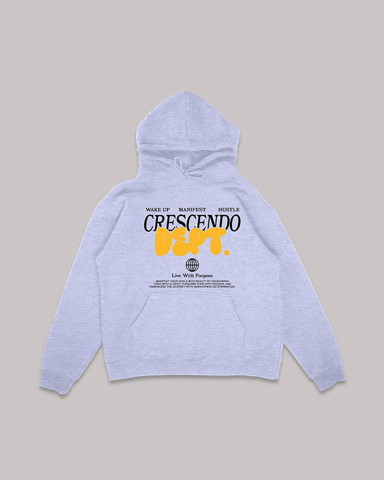 CRESCENDO DEPT. GRAY HOODIE