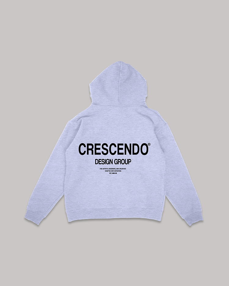 CRESCENDO DESIGN GROUP GRAY HOODIE