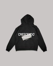 CRESCENDO DESIGN GROUP TAPE BLACK HOODIE