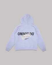 CRESCENDO DESIGN GROUP TAPE GRAY HOODIE