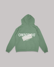 CRESCENDO DESIGN GROUP TAPE SAGE HOODIE