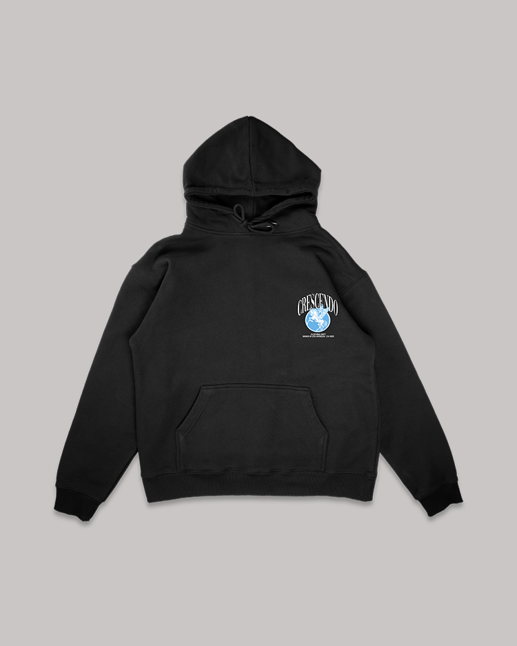 CRESCENDO PEGASUS BLACK HOODIE