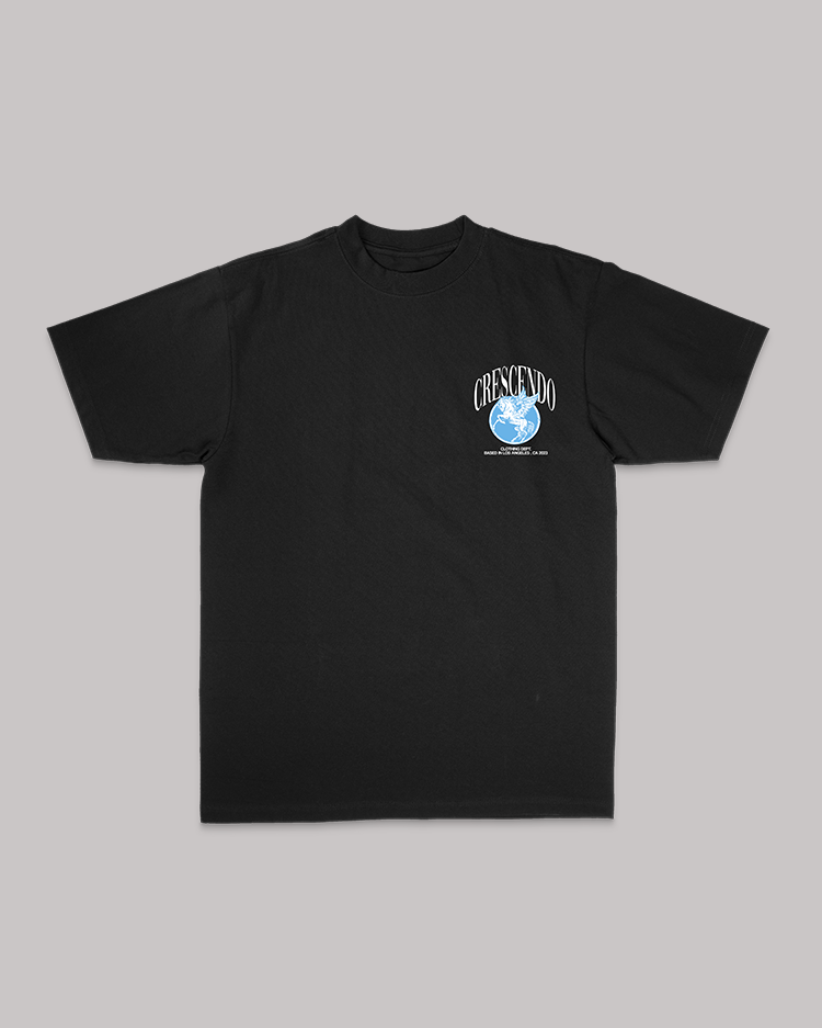 CRESCENDO PEGASUS BLACK TEE