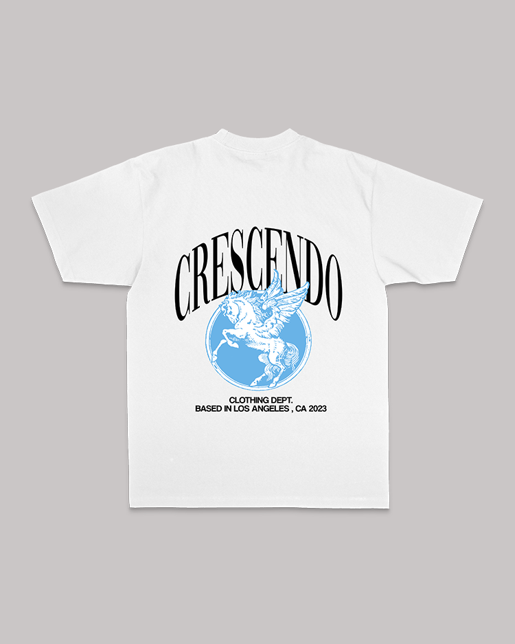 CRESCENDO PEGASUS WHITE TEE