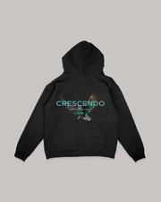 CRESCENDO RISE EAGLE BLACK HOODIE