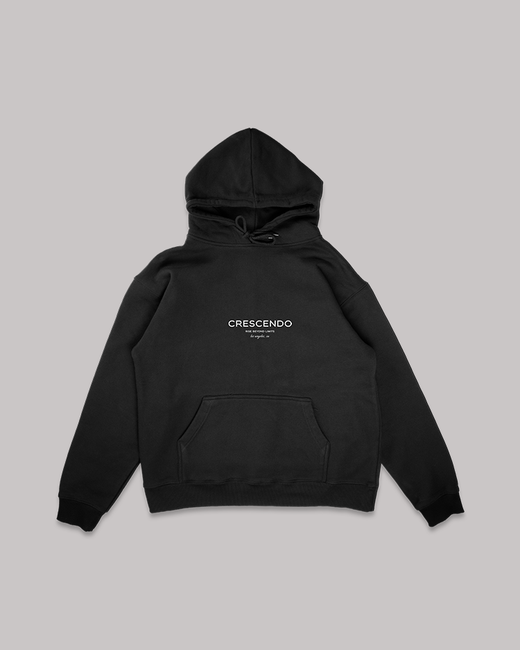 CRESCENDO RISE EAGLE BLACK HOODIE