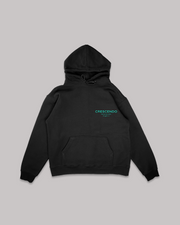 CRESCENDO RISE MINIMAL BLACK HOODIE