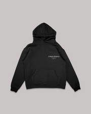 CRESCENDO RISE MINIMAL BLACK HOODIE