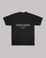 CRESCENDO RISE MINIMAL BLACK TEE