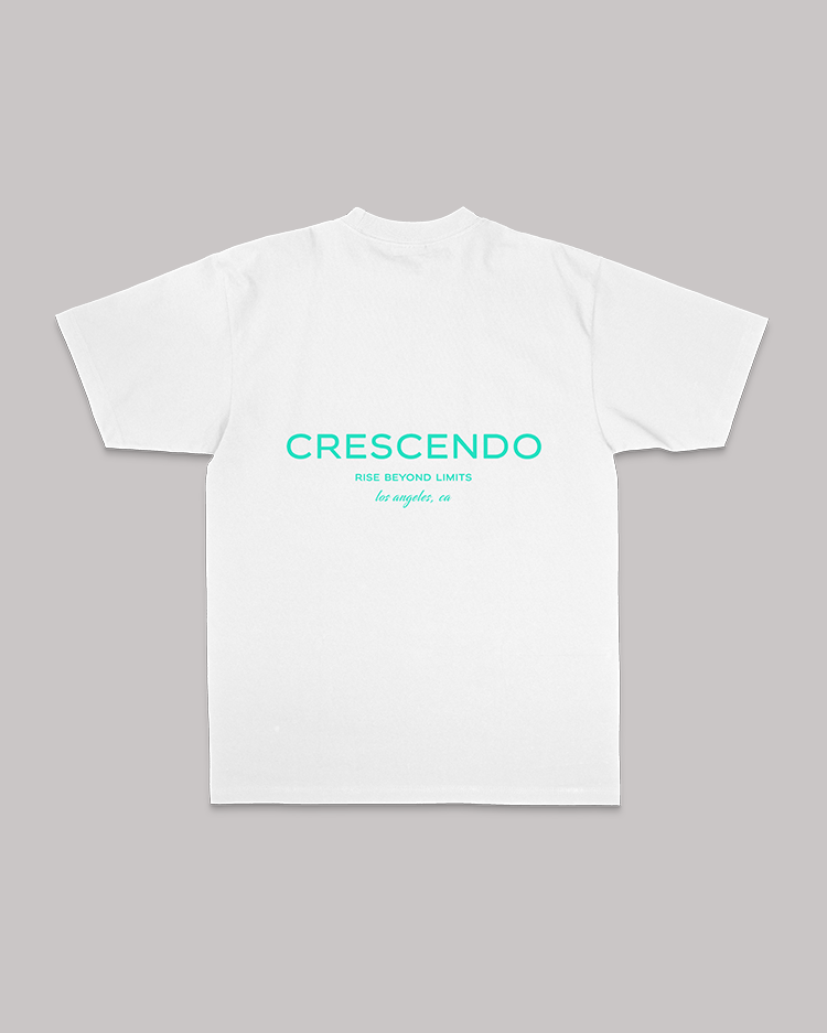 CRESCENDO RISE MINIMAL WHITE TEE