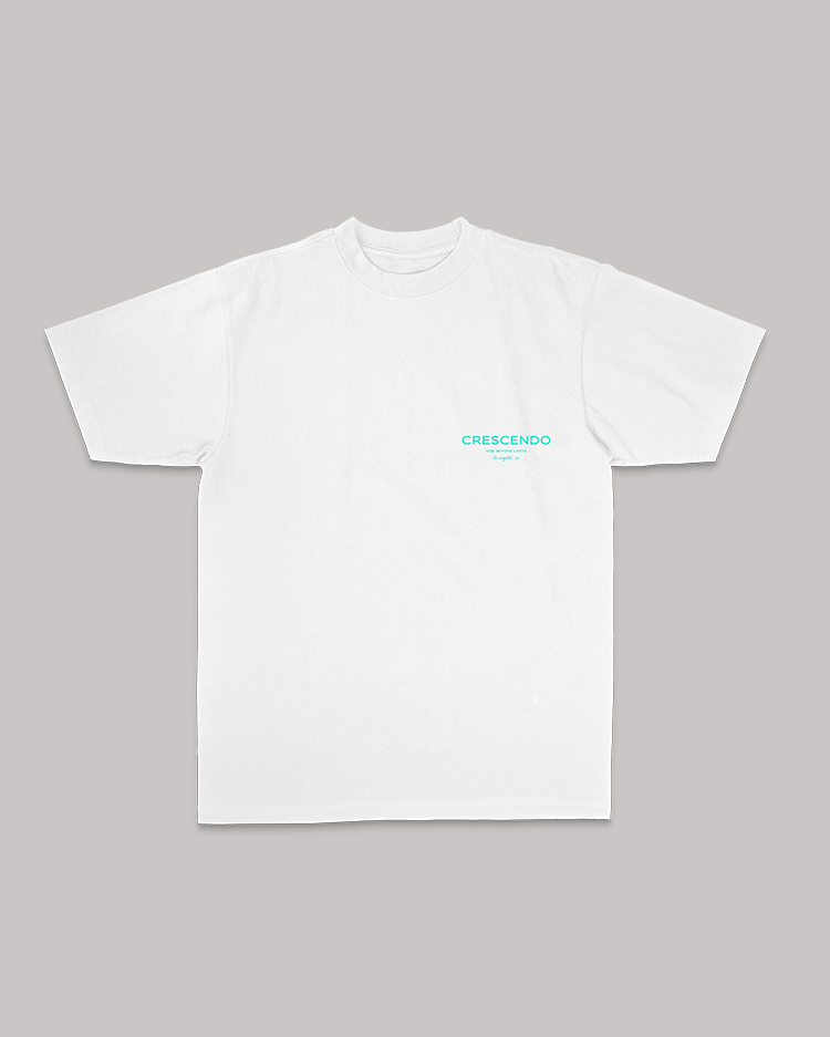 CRESCENDO RISE MINIMAL WHITE TEE