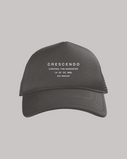 CRESCENDO TRUCKER HAT GRAY