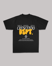 CRESCENDO DEPT. BLACK TEE