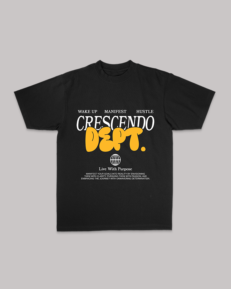 CRESCENDO DEPT. BLACK TEE