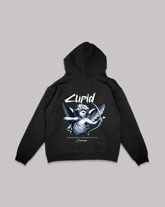 CUPID DOESNT LIE BLACK HOODIE – Crescendo