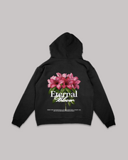 ETERNAL BLOOM BLACK HOODIE