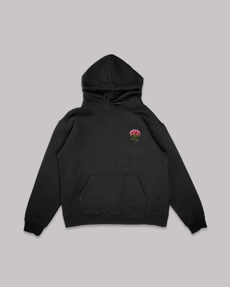 ETERNAL BLOOM BLACK HOODIE