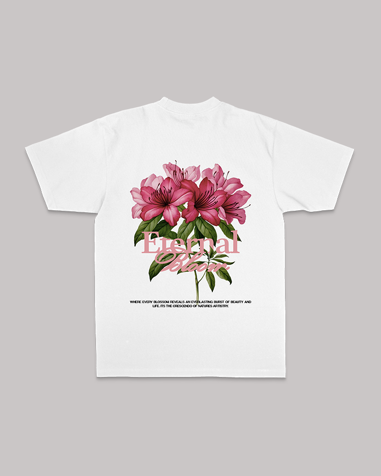 ETERNAL BLOOM WHITE TEE