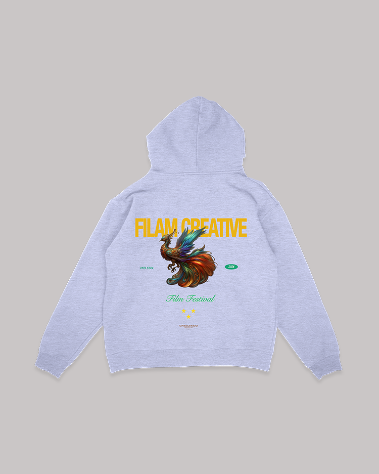 FILAM CREATIVE FILM FEST GRAY HOODIE