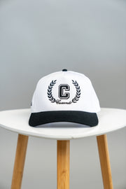 CRESCENDO CREST WHITE/BLACK SNAPBACK