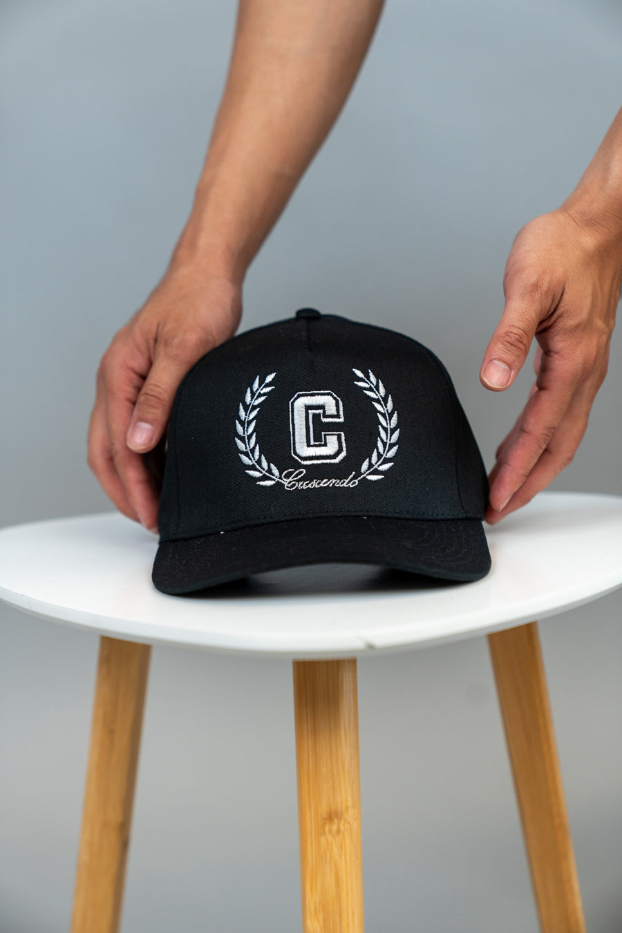 CRESCENDO CREST BLACK SNAPBACK