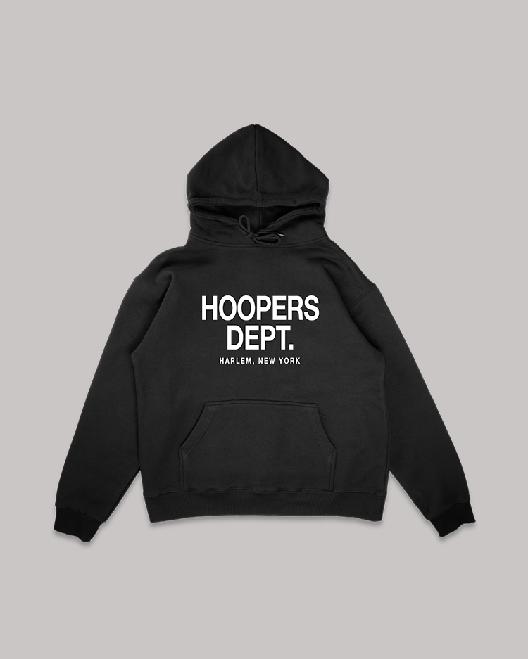 HOOPERS DEPT. HARLEM BLACK HOODIE