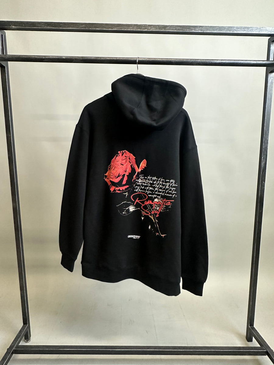 ROMANTIC SOUL BLACK HOODIE