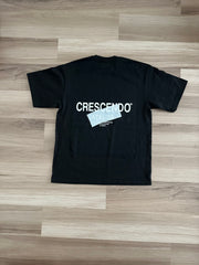 CRESCENDO ATELIER TAPE BLACK TEE