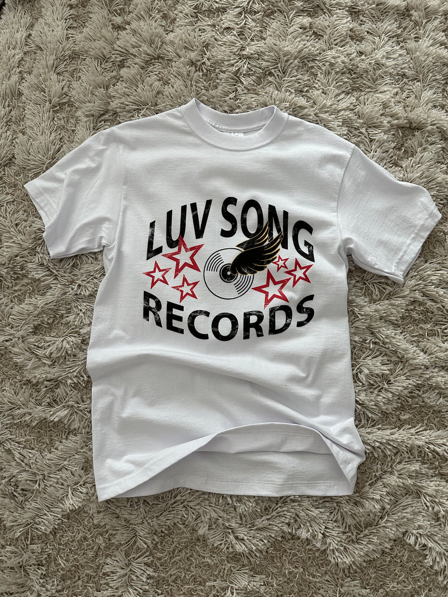 LUV SONG RECORDS WHITE TEE